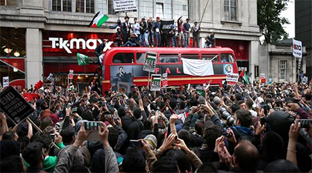 Protestas en Londres y París contra ataques a Gaza